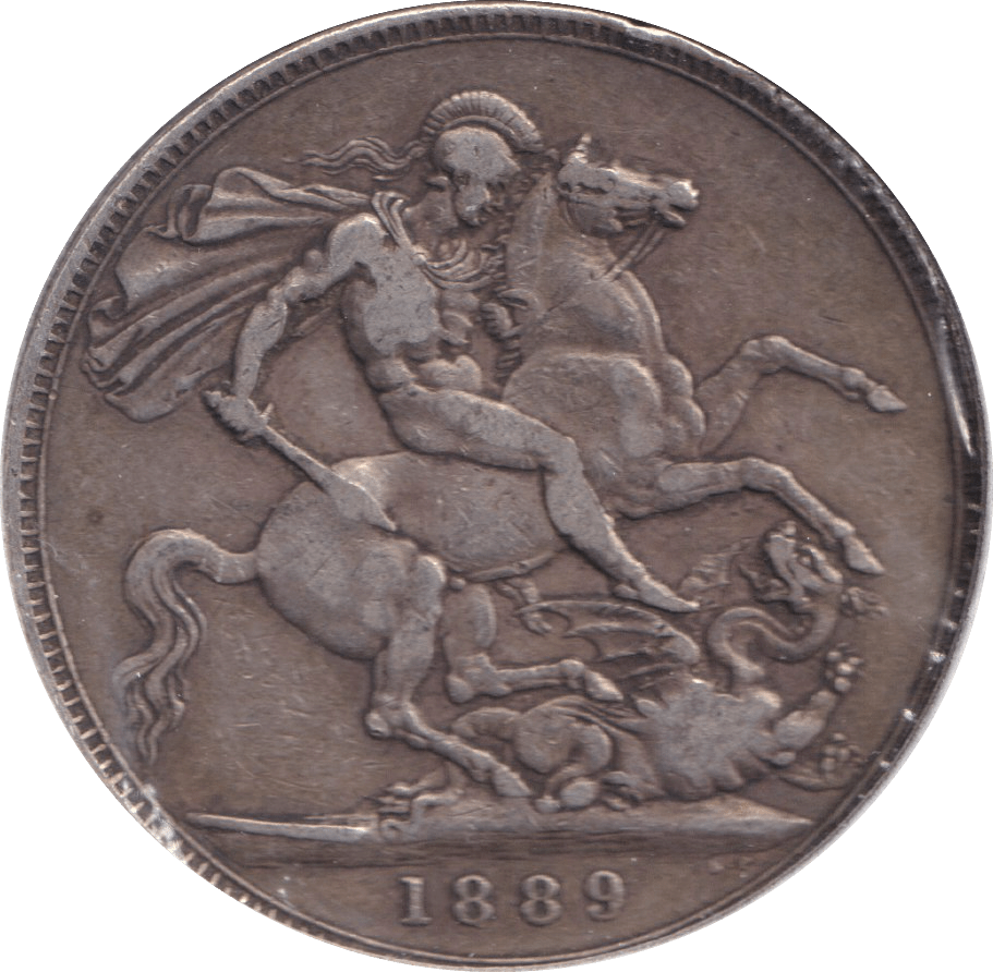 1889 CROWN ( GVF ) - CROWN - Cambridgeshire Coins