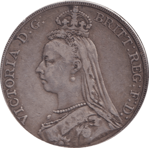 1889 CROWN ( GVF ) - CROWN - Cambridgeshire Coins