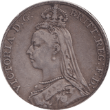 1889 CROWN ( GVF ) - CROWN - Cambridgeshire Coins