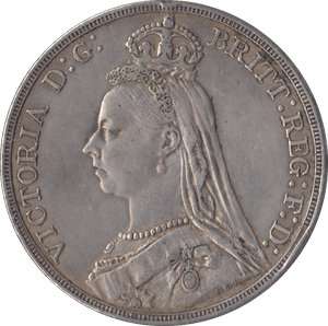 1889 CROWN ( GVF ) - CROWN - Cambridgeshire Coins