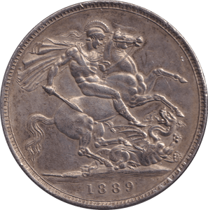 1889 CROWN ( UNC ) - CROWN - Cambridgeshire Coins