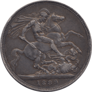 1889 CROWN ( VF ) - Crown - Cambridgeshire Coins