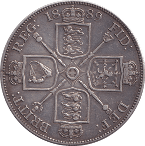 1889 DOUBLE FLORIN ( EF ) - DOUBLE FLORIN - Cambridgeshire Coins