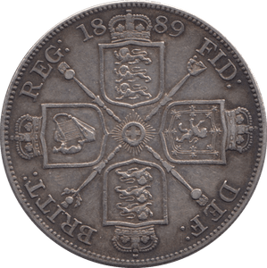 1889 DOUBLE FLORIN ( GVF ) - DOUBLE FLORIN - Cambridgeshire Coins