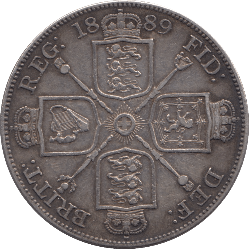 1889 DOUBLE FLORIN ( GVF ) - DOUBLE FLORIN - Cambridgeshire Coins