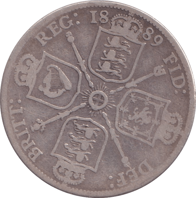 1889 FLORIN ( FINE ) - FLORIN - Cambridgeshire Coins