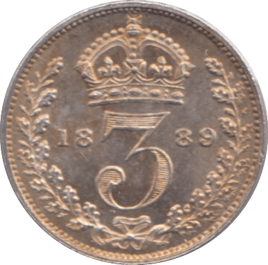 1889 MAUNDY THREEPENCE ( ) - MAUNDY THREEPENCE - Cambridgeshire Coins