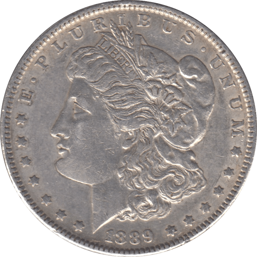 1889 SILVER MORGAN DOLLAR USA PHILADELPHIA MINT - SILVER WORLD COINS - Cambridgeshire Coins