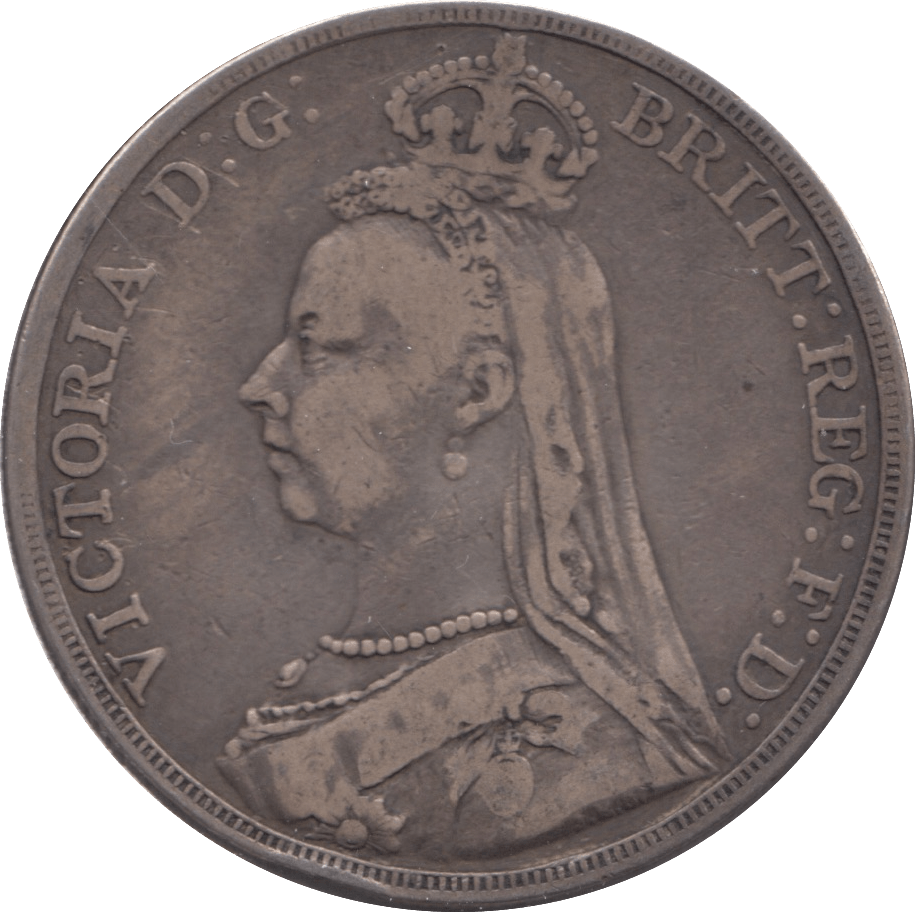 1890 CROWN ( FINE ) - CROWN - Cambridgeshire Coins