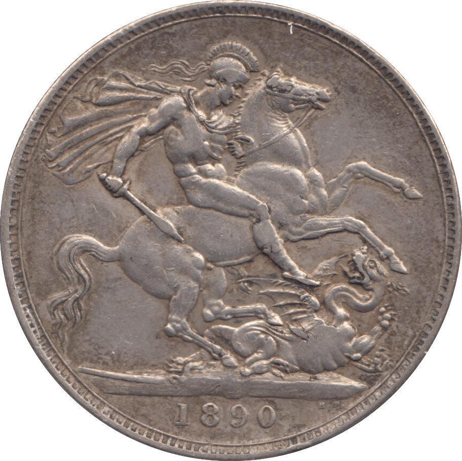 1890 CROWN ( GVF ) - CROWN - Cambridgeshire Coins