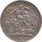 1890 CROWN ( GVF ) - CROWN - Cambridgeshire Coins