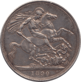 1890 CROWN ( GVF ) - CROWN - Cambridgeshire Coins