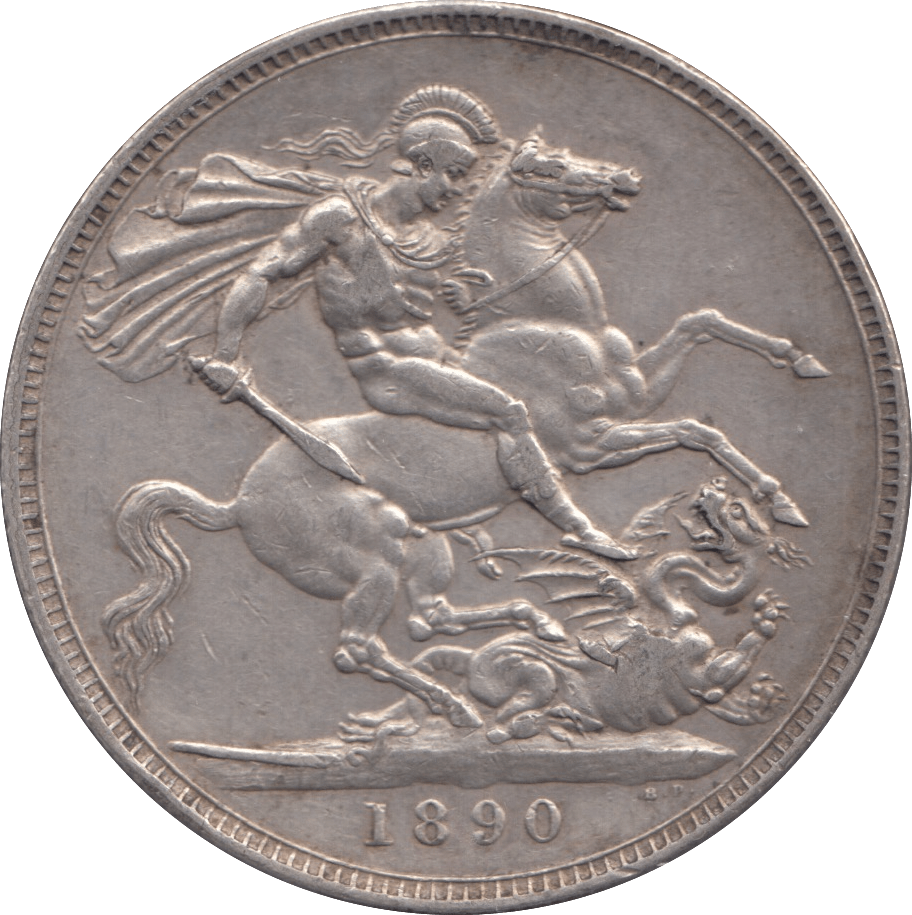 1890 CROWN ( GVF ) - CROWN - Cambridgeshire Coins