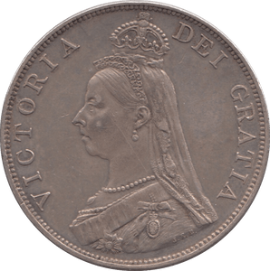 1890 DOUBLE FLORIN ( EF ) 1 - DOUBLE FLORIN - Cambridgeshire Coins