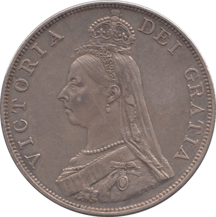 1890 DOUBLE FLORIN ( EF ) 1 - DOUBLE FLORIN - Cambridgeshire Coins