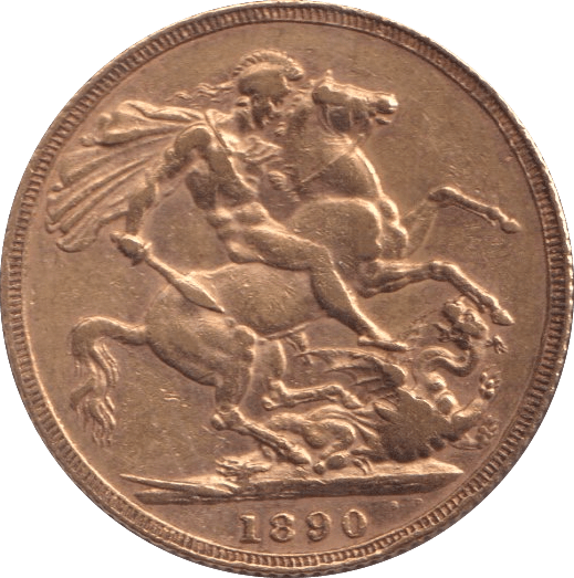 1890 GOLD SOVEREIGN ( GVF ) 1 - SOVEREIGN - Cambridgeshire Coins