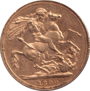 1890 GOLD SOVEREIGN ( GVF ) - SOVEREIGN - Cambridgeshire Coins