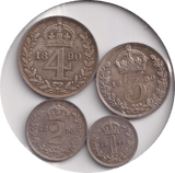 1890 MAUNDY SET VICTORIA - Maundy Set - Cambridgeshire Coins