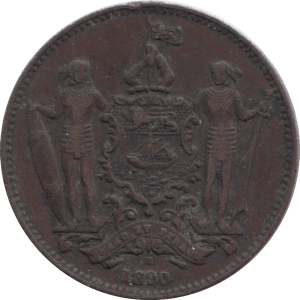 1890 ONE CENT BORNEO MALAYA - WORLD COINS - Cambridgeshire Coins