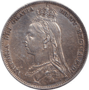 1890 SHILLING ( AUNC ) - SHILLING - Cambridgeshire Coins