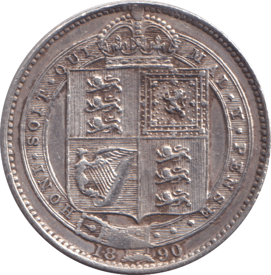 1890 SHILLING ( AUNC ) - SHILLING - Cambridgeshire Coins