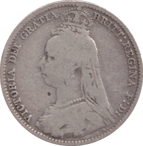 1890 SIXPENCE ( FINE ) - SIXPENCE - Cambridgeshire Coins