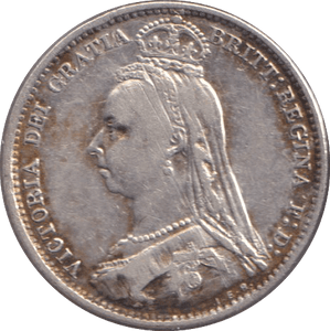 1890 SIXPENCE ( VF ) - SIXPENCE - Cambridgeshire Coins