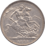 1891 CROWN ( AUNC) - CROWN - Cambridgeshire Coins