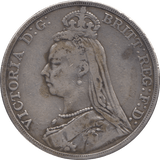 1891 CROWN ( FINE ) 2 - CROWN - Cambridgeshire Coins