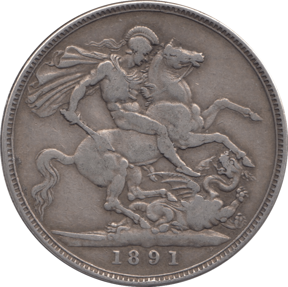 1891 CROWN ( FINE ) - CROWN - Cambridgeshire Coins