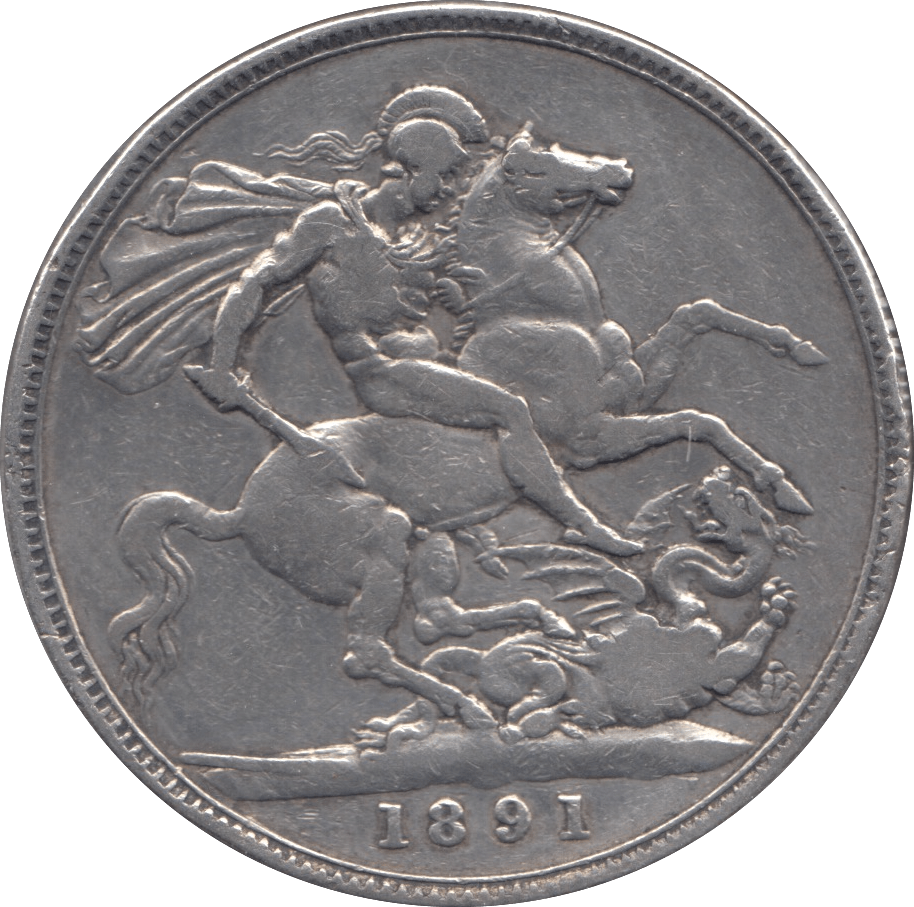 1891 CROWN ( FINE ) - CROWN - Cambridgeshire Coins