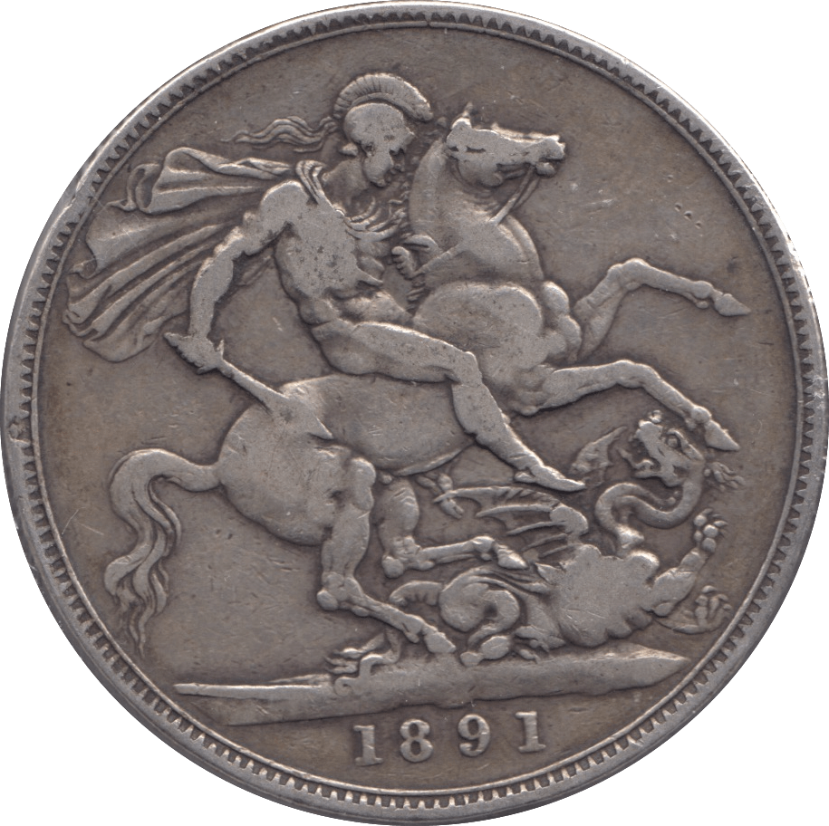 1891 CROWN ( FINE ) - CROWN - Cambridgeshire Coins