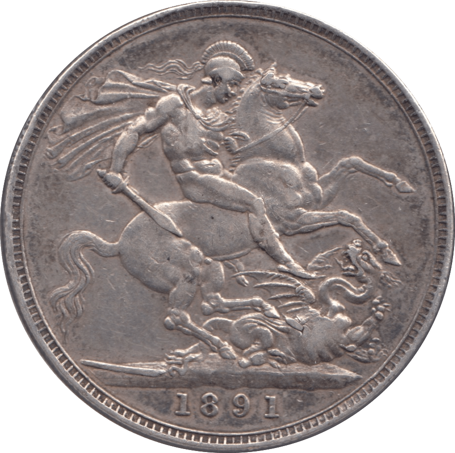 1891 CROWN ( GVF ) 4 - CROWN - Cambridgeshire Coins