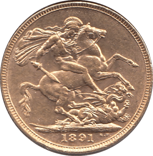 1891 GOLD SOVEREIGN ( GVF ) - SOVEREIGN - Cambridgeshire Coins