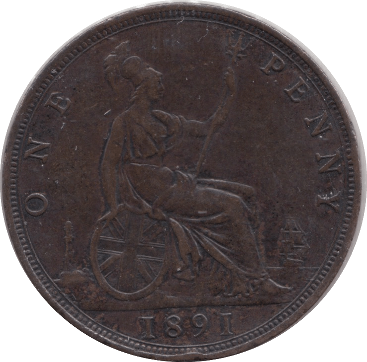 1891 PENNY ( GVF ) - PENNY - Cambridgeshire Coins