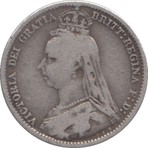 1891 SIXPENCE ( FINE ) - SIXPENCE - Cambridgeshire Coins