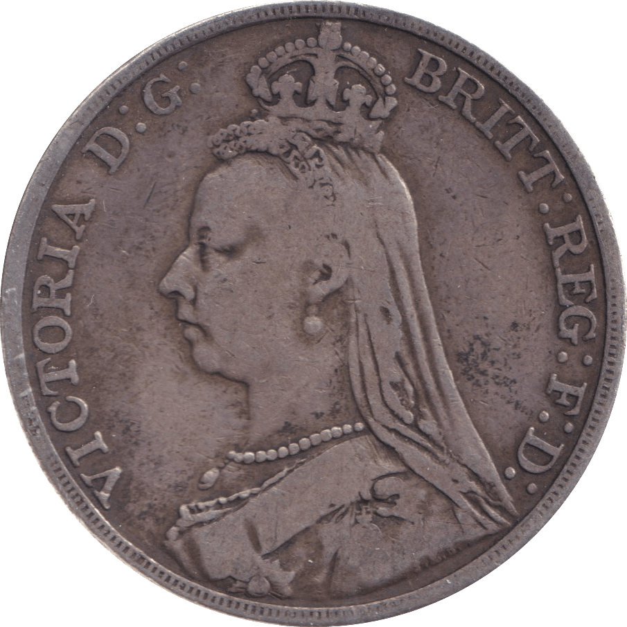 1892 CROWN ( FINE ) - CROWN - Cambridgeshire Coins