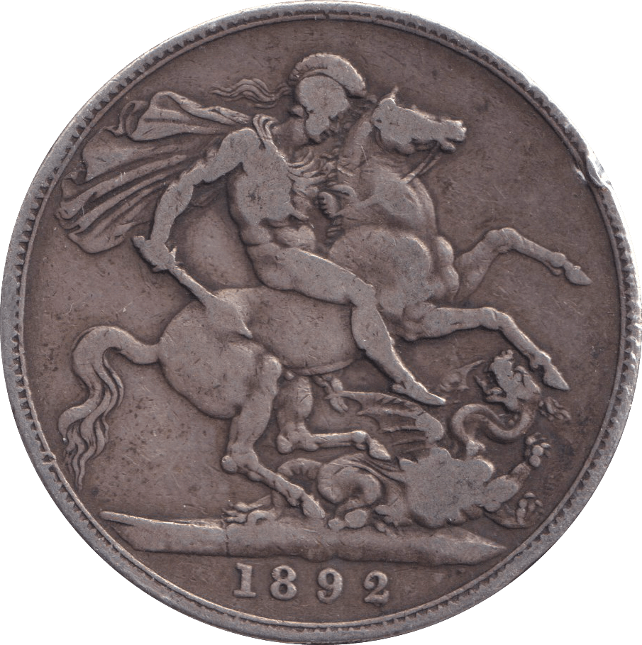 1892 CROWN ( FINE ) - CROWN - Cambridgeshire Coins