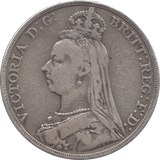 1892 CROWN ( FINE ) - CROWN - Cambridgeshire Coins