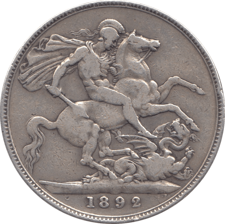 1892 CROWN ( FINE ) - CROWN - Cambridgeshire Coins