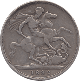 1892 CROWN ( FINE ) - CROWN - Cambridgeshire Coins