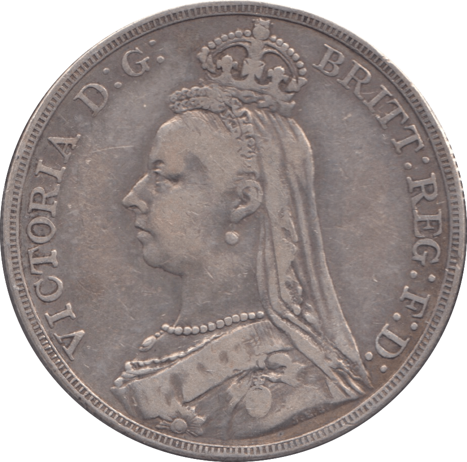 1892 CROWN ( FINE ) - CROWN - Cambridgeshire Coins