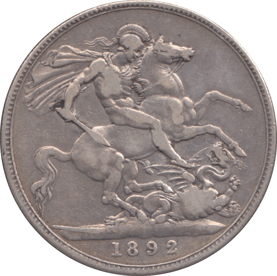 1892 CROWN ( FINE ) - CROWN - Cambridgeshire Coins