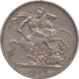 1892 CROWN ( GVF ) 2 - CROWN - Cambridgeshire Coins