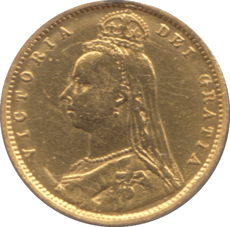 1892 GOLD HALF SOVEREIGN ( VF ) 1 - HALF SOVEREIGN - Cambridgeshire Coins