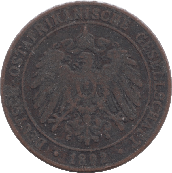 1892 ONE PESA GERMAN EAST AFRICA - WORLD COINS - Cambridgeshire Coins