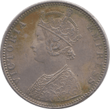 1892 SILVER 1 RUPEE INDIA - SILVER WORLD COINS - Cambridgeshire Coins