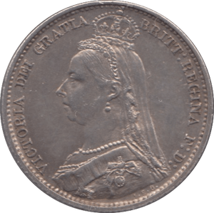 1892 SIXPENCE ( AUNC ) - SIXPENCE - Cambridgeshire Coins