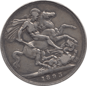 1893 CROWN ( GF ) - CROWN - Cambridgeshire Coins