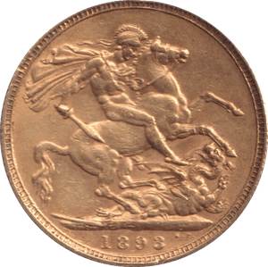 1893 GOLD SOVEREIGN ( GVF ) - SOVEREIGN - Cambridgeshire Coins